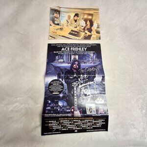 Alice Cooper / Ace Frehley Poster AUTOGRAPHED By ACE FREHLEY